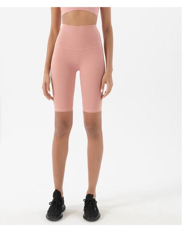 pink biker shorts
