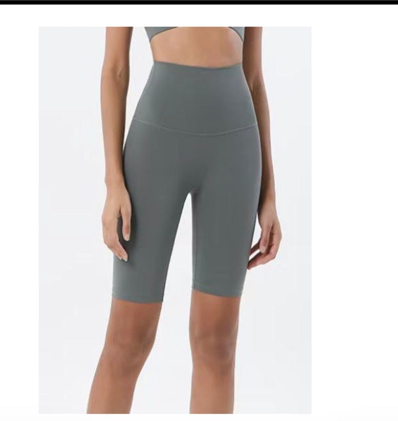 grey biker shorts